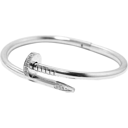 Nail Bracelet in Silver | Sterling silver bracelets, Nail bangle, Bracelets