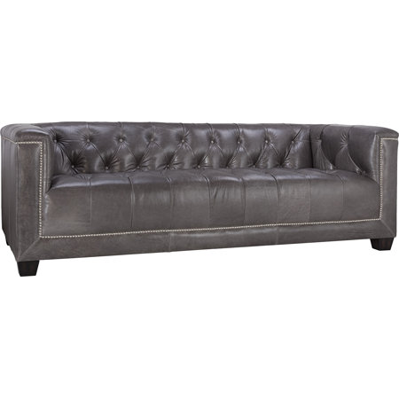Donovan 84 Tufted Leather Sofa Safavieh Couture On Joss