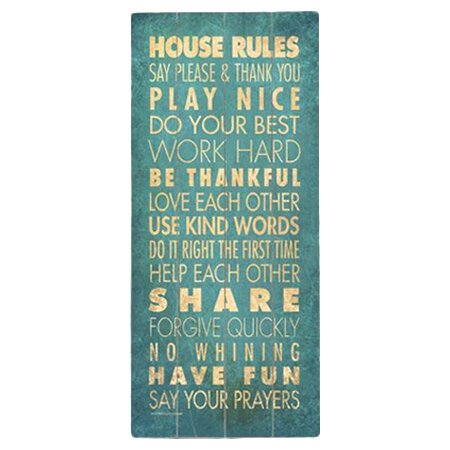 House Rules  Wall  Decor  Art  for All to See on Joss Main